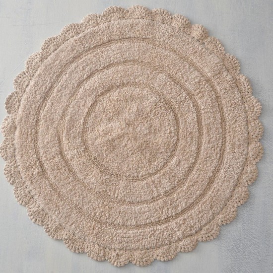 Χαλάκι Floor Rugs Opal Beige Cotton Rythmos (70cm) 1Τεμ
