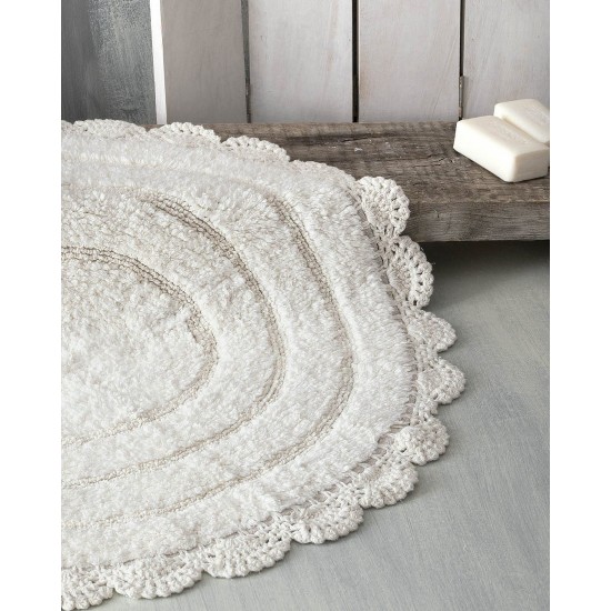 Χαλάκι Floor Rugs Opal Ecru Cotton Rythmos (70cm) 1Τεμ Χαλάκι Floor Rugs Opal Ecru Cotton Rythmos (70cm) 1Τεμ