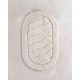 Πατάκι Μπάνιου Floor Rugs Oval Ecru Cotton Rythmos (60x90) 1Τεμ