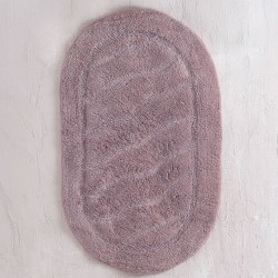 Πατάκι Μπάνιου Floor Rugs Oval Old Mauve Cotton Rythmos (60x90) 1Τεμ