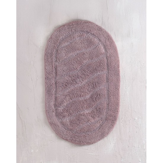 Πατάκι Μπάνιου Floor Rugs Oval Old Mauve Cotton Rythmos (60x90) 1Τεμ