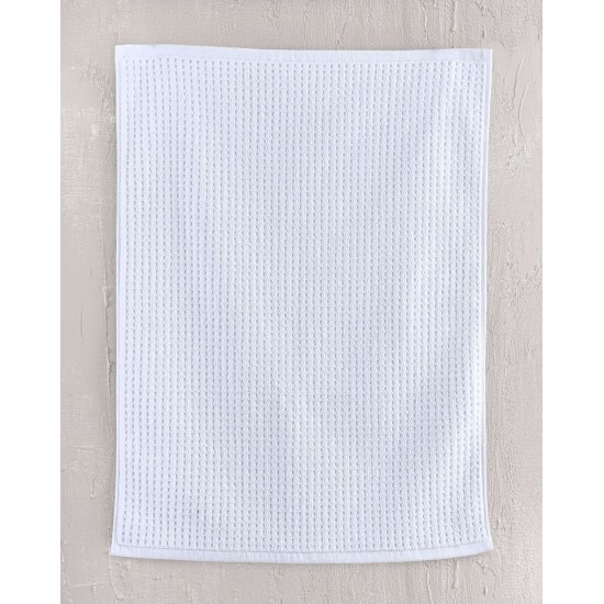 Πατάκι Μπάνιου Floor Rugs Allen White Cotton Rythmos (50x70) 1Τεμ