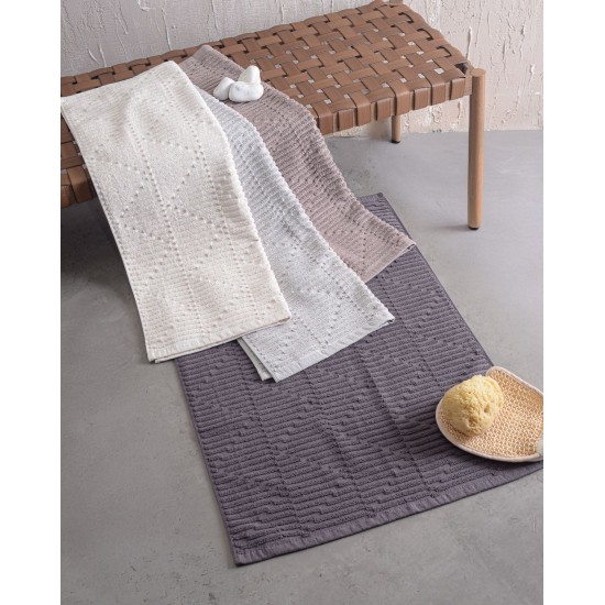 Πατάκι Μπάνιου Floor Rugs Jessica Ecru Cotton Rythmos (50x70) 1Τεμ