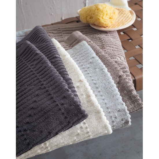 Πατάκι Μπάνιου Floor Rugs Jessica Ecru Cotton Rythmos (50x70) 1Τεμ