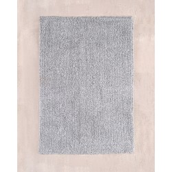 Πατάκι Μπάνιου Floor Rugs Gaia Grey-White Cotton Rythmos (50x80) 1Τεμ