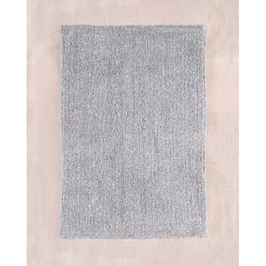 Πατάκι Μπάνιου Floor Rugs Gaia Grey-White Cotton Rythmos (50x80) 1Τεμ