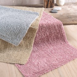 Πατάκι Μπάνιου Floor Rugs Gaia Grey-White Cotton Rythmos (50x80) 1Τεμ