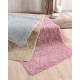 Πατάκι Μπάνιου Floor Rugs Gaia Pink-White Cotton Rythmos (50x80) 1Τεμ