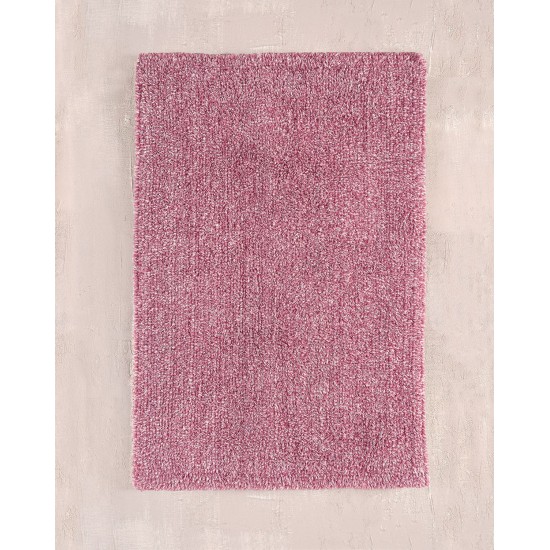 Πατάκι Μπάνιου Floor Rugs Gaia Pink-White Cotton Rythmos (50x80) 1Τεμ