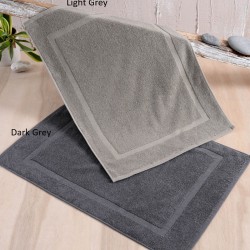 Πατάκι Μπάνιου Tiles Dark Grey Cotton Rythmos (50x70) 1Τεμ