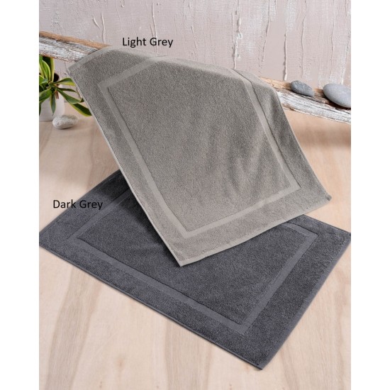 Πατάκι Μπάνιου Tiles Dark Grey Cotton Rythmos (50x70) 1Τεμ