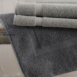 Πατάκι Μπάνιου Tiles Dark Grey Cotton Rythmos (50x70) 1Τεμ