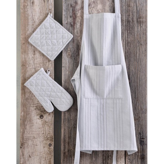 Σετ Κουζίνας Dining Savoca Grey Jacquard Cotton Rythmos 3Τεμ Σετ Κουζίνας Dining Savoca Grey Jacquard Cotton Rythmos 3Τεμ