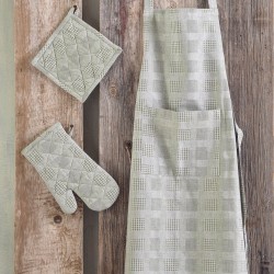 Σετ Κουζίνας Dining Lozano Khaki Jacquard Cotton Rythmos 3Τεμ