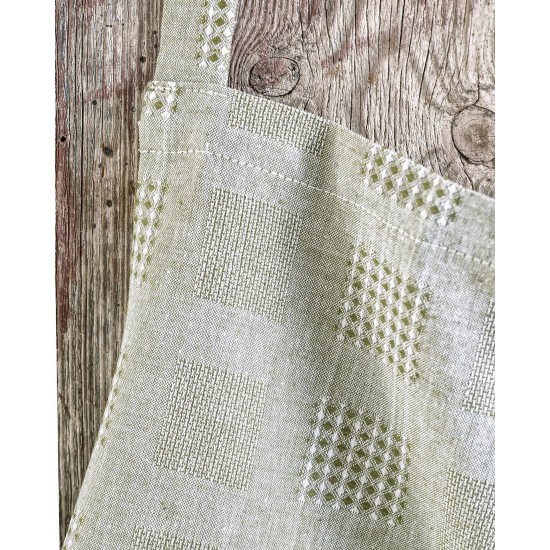 Σετ Κουζίνας Dining Lozano Khaki Jacquard Cotton Rythmos 3Τεμ Σετ Κουζίνας Dining Lozano Khaki Jacquard Cotton Rythmos 3Τεμ