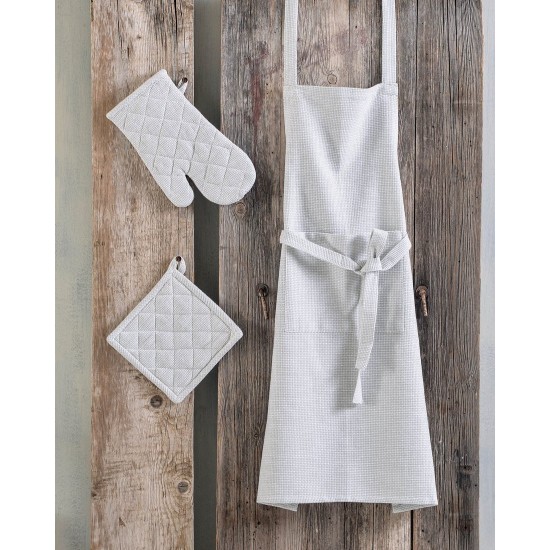 Σετ Κουζίνας Dining Madden Grey Jacquard Cotton Rythmos 3Τεμ