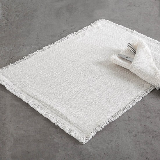 Σουπλά Dining Merit Off White Cotton Rythmos (30x50) 1Τεμ