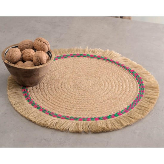 Σουπλά Dining Kiana Beige Jute Rythmos (35cm) 1Τεμ