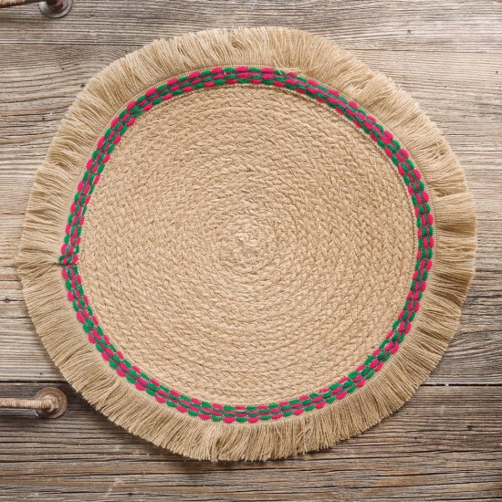 Σουπλά Dining Kiana Beige Jute Rythmos (35cm) 1Τεμ