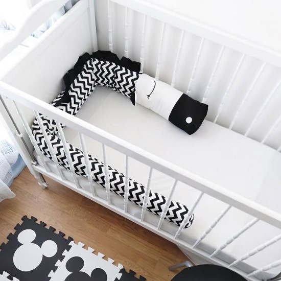 Πάντα Κούνιας New Born Zebra Satin Cotton Rythmos (10x200) 1Τεμ