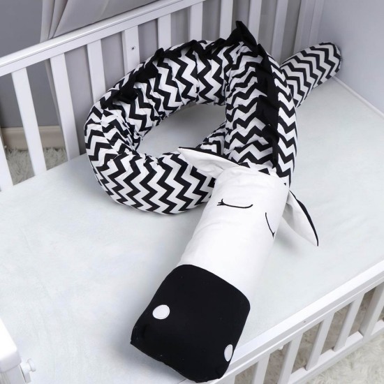 Πάντα Κούνιας New Born Zebra Satin Cotton Rythmos (10x200) 1Τεμ