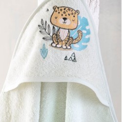 Κάπα Βρεφική Bath Liono Veraman-Grey Rythmos (75x75) 1Τεμ