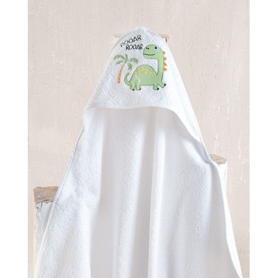 Κάπα Βρεφική Baby Bath Rooar Cotton Rythmos (75x75) 1Τεμ
