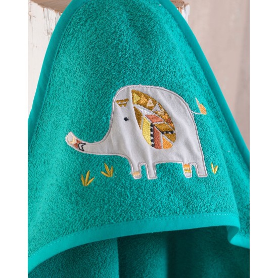 Κάπα Βρεφική Baby Bath Badu Cotton Rythmos (75x75) 1Τεμ
