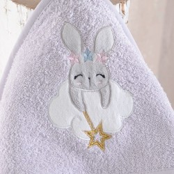 Κάπα Βρεφική Baby Bath Pearl Cotton Rythmos (75x75) 1Τεμ