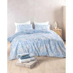 Σεντόνια Μονά Σετ Next Candince Blue Polycotton Rythmos (160x260) 3Τεμ