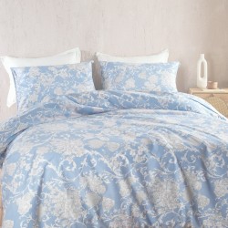 Πάπλωμα Υπέρδιπλο Σετ Next Candince Blue Polycotton Rythmos (220x240) 3Τεμ