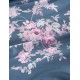 Σεντόνια Υπέρδιπλα Σετ Nova Springtime D.Blue Cotton Rythmos (165x205+30 ) Με Λάστιχο 4Τεμ
