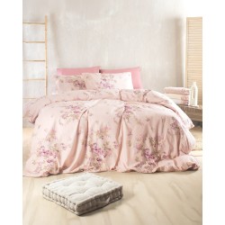 Σεντόνια Μονά Σετ Nova Springtime Pink Cotton Rythmos (160x260) 3Τεμ