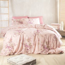 Πάπλωμα Μονό Σετ Nova Springtime Pink Cotton Rythmos (160x240) 2Τεμ