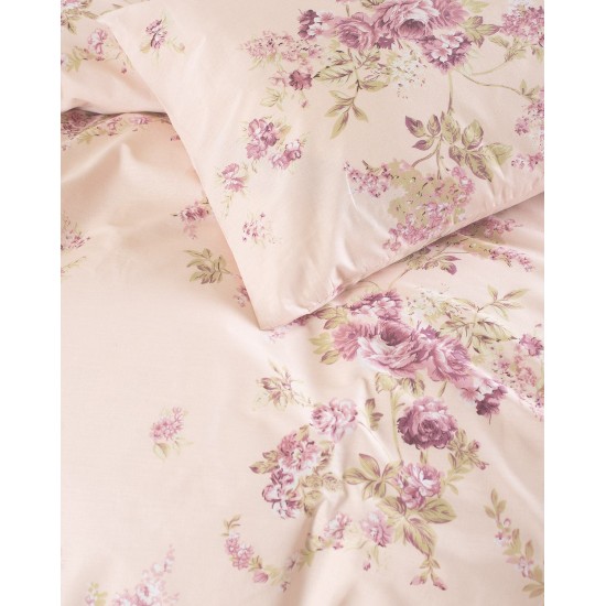 Σεντόνια King Σετ Nova Springtime Pink Cotton Rythmos (270x290) 4Τεμ