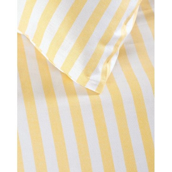 Σεντόνια Υπέρδιπλα Σετ Diva Eloise Yellow Cotton Rythmos (165x205+30 ) Με Λάστιχο 4Τεμ