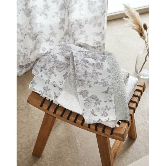 Πάπλωμα Μονό Σετ Symbol Camelia White Cotton Rythmos (160x240) 2Τεμ