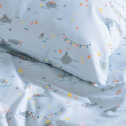 Παπλωματοθήκη Παιδική Μονή Σετ Kids Fouska Blue Cotton Rythmos (160x250) 2Τεμ Παπλωματοθήκη Παιδική Μονή Σετ Kids Fouska Blue Cotton Rythmos (160x250) 2Τεμ