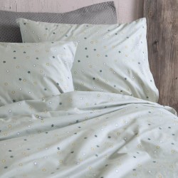 Κουβερλί Μονό Σετ Symbol Blaze Green Cotton Rythmos (160x240) 2Τεμ Κουβερλί Μονό Σετ Symbol Blaze Green Cotton Rythmos (160x240) 2Τεμ