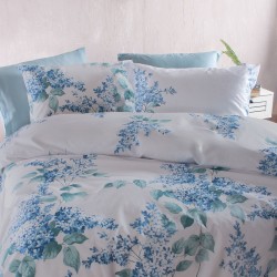 Κουβερλί Μονό Σετ Symbol Eve Blue Cotton Rythmos (160x240) 2Τεμ