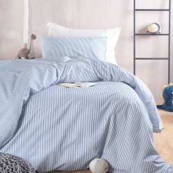 Κουβερλί Μονό Σετ Symbol Motiv D.Blue Cotton Rythmos (160x240) 2Τεμ