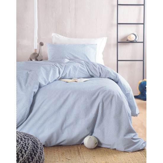 Κουβερλί Μονό Σετ Symbol Motiv D.Blue Cotton Rythmos (160x240) 2Τεμ