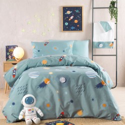 Παπλωματοθήκη Μονή Σετ Kids Rocket Cotton Rythmos (160x250) 2Τεμ Παπλωματοθήκη Μονή Σετ Kids Rocket Cotton Rythmos (160x250) 2Τεμ