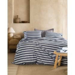 Σεντόνια Μονά Σετ Symbol Lesley D.Blue Cotton Rythmos (160x260) 3Τεμ