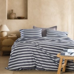 Σεντόνια King Σετ Symbol Lesley D.Blue Cotton Rythmos (270x290) 4Τεμ