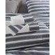 Πάπλωμα Μονό Σετ Symbol Lesley D.Blue Cotton Rythmos (160x240) 2Τεμ