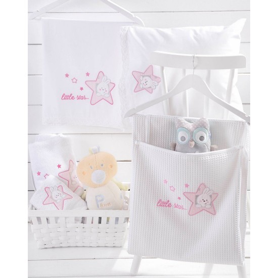 Κουβέρτα Πικέ Αγκαλιάς Newborn Astro Pink Cotton Rythmos (80x90) 1Τεμ Κουβέρτα Πικέ Αγκαλιάς Newborn Astro Pink Cotton Rythmos (80x90) 1Τεμ