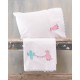 Σεντόνια Βρεφικά Κούνιας Σετ Newborn Diego Pink Cotton Rythmos (100x160) 3Τεμ