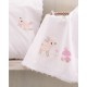 Σεντόνια Βρεφικά Κούνιας Σετ Newborn Floppy Pink Cotton Rythmos (105x160) 3Τεμ