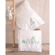 Σεντόνια Βρεφικά Κούνιας Σετ Newborn Miffy L.Blue Cotton Rythmos (105x160) 3Τεμ